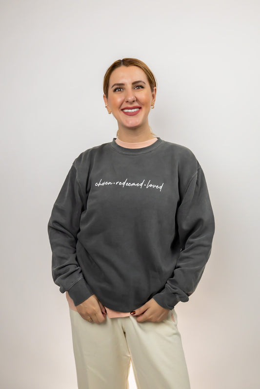 Chosen, Redeemed, Loved, Sweatshirt (oversize)