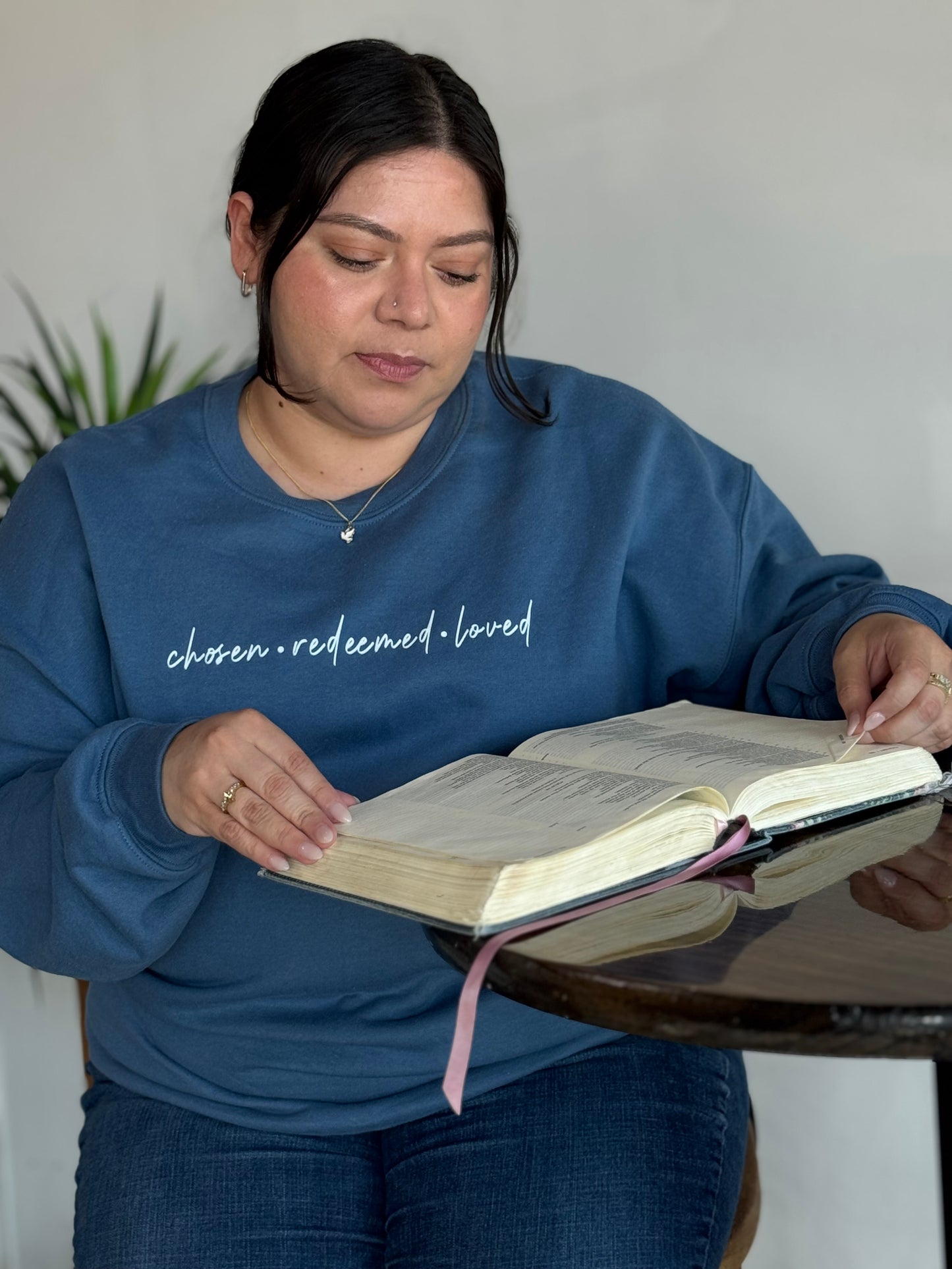 Chosen, redeemed and loved (Blue)