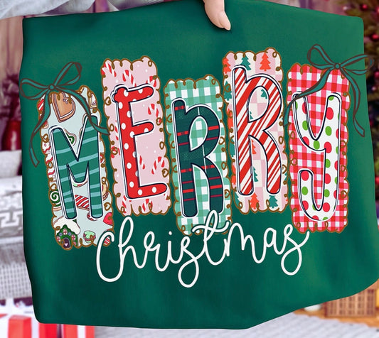 Merry multicolor in forest green ￼