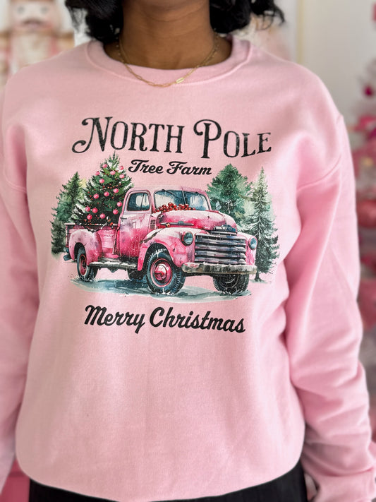 North Pole Christmas truck