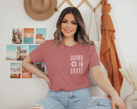 Clothes and Grace Mauve Tee