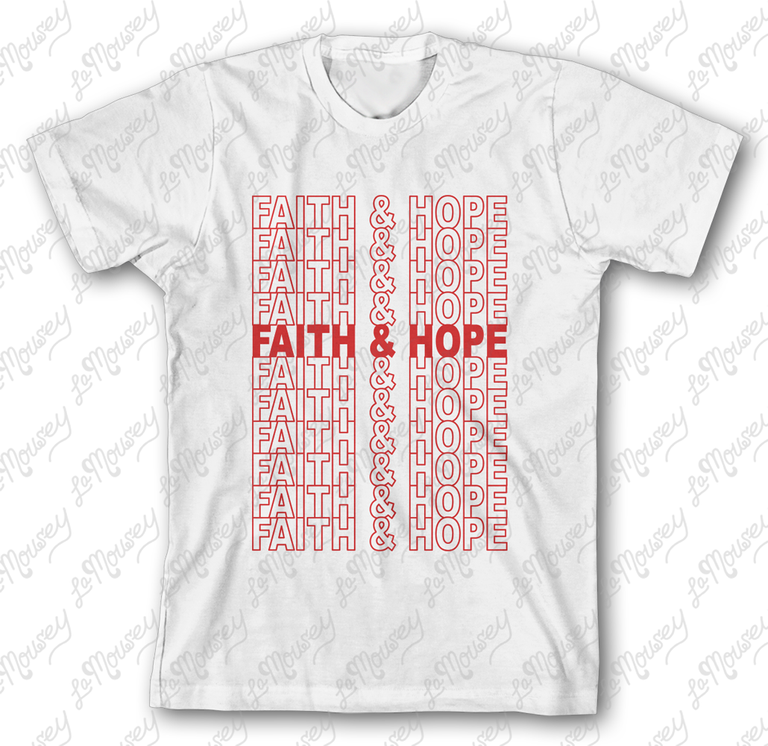 Faith & Hope White Tee